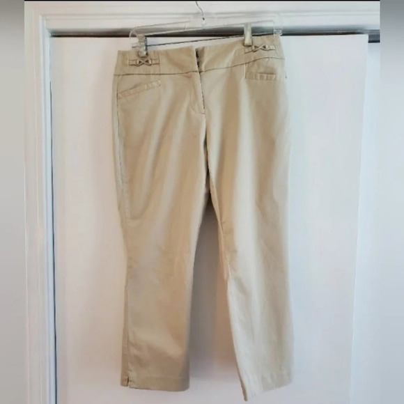 New York & Company Pants - New York & Company 7th Avenue Khaki Size 4 Dress Capri Pants